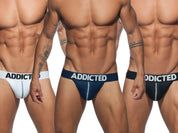 Addicted 3 Pack Mesh Thong Push Up Multi AD732P