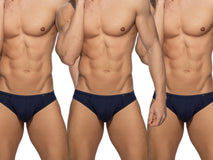 Addicted Basic Bikini Brief 3 Pack Navy AD1240P