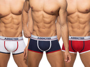 Addicted Tommy 3 Pack Trunk Multi AD1009P