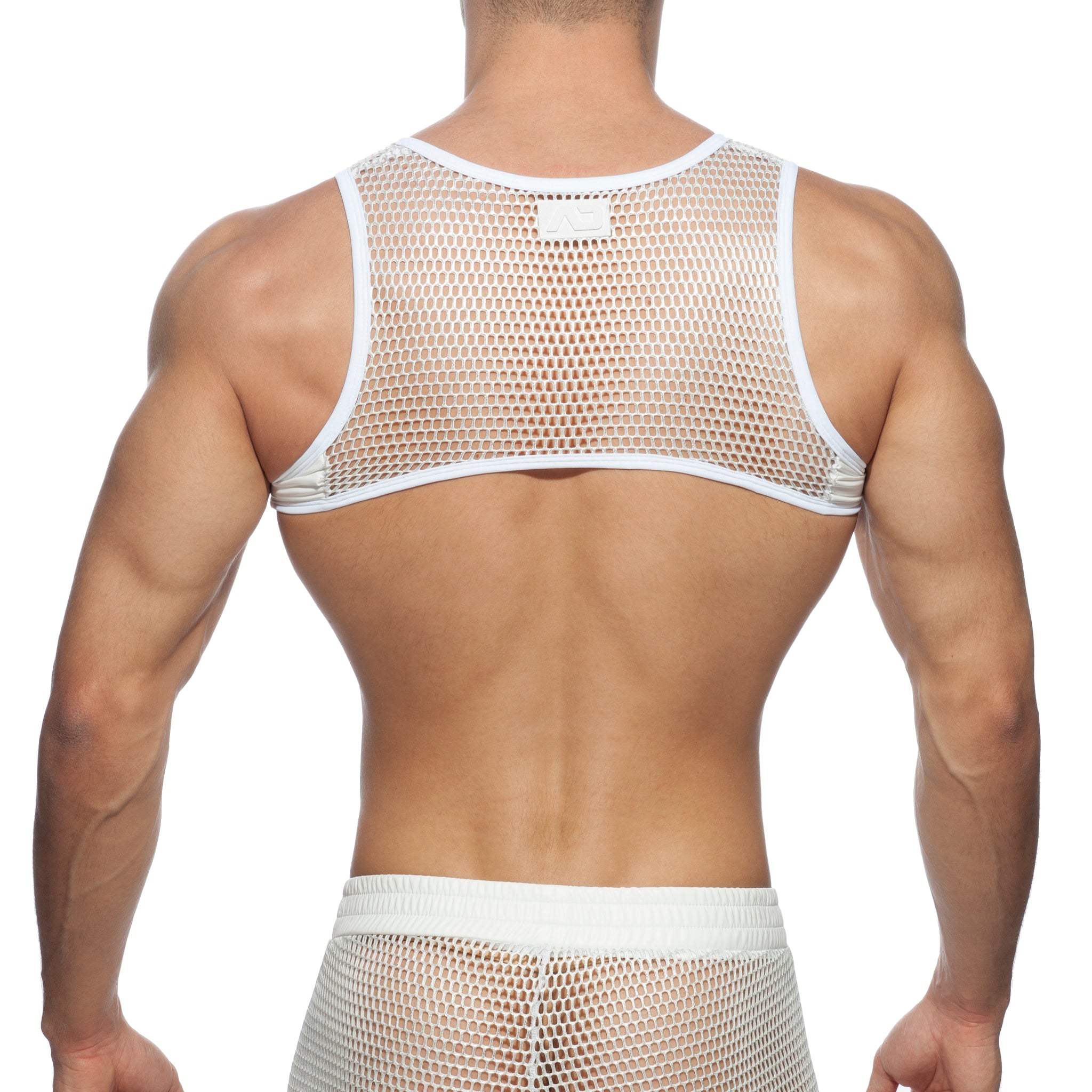Addicted AD Party Zip Harness White AD854