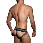 AD Fetish Double Stripe Jock Khaki ADF114