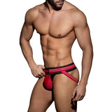 AD Fetish Double Stripe Jock Red ADF114