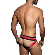 AD Fetish Double Stripe Jock Red ADF114