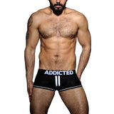 Addicted Double Piping Bottomless Boxer Black AD306