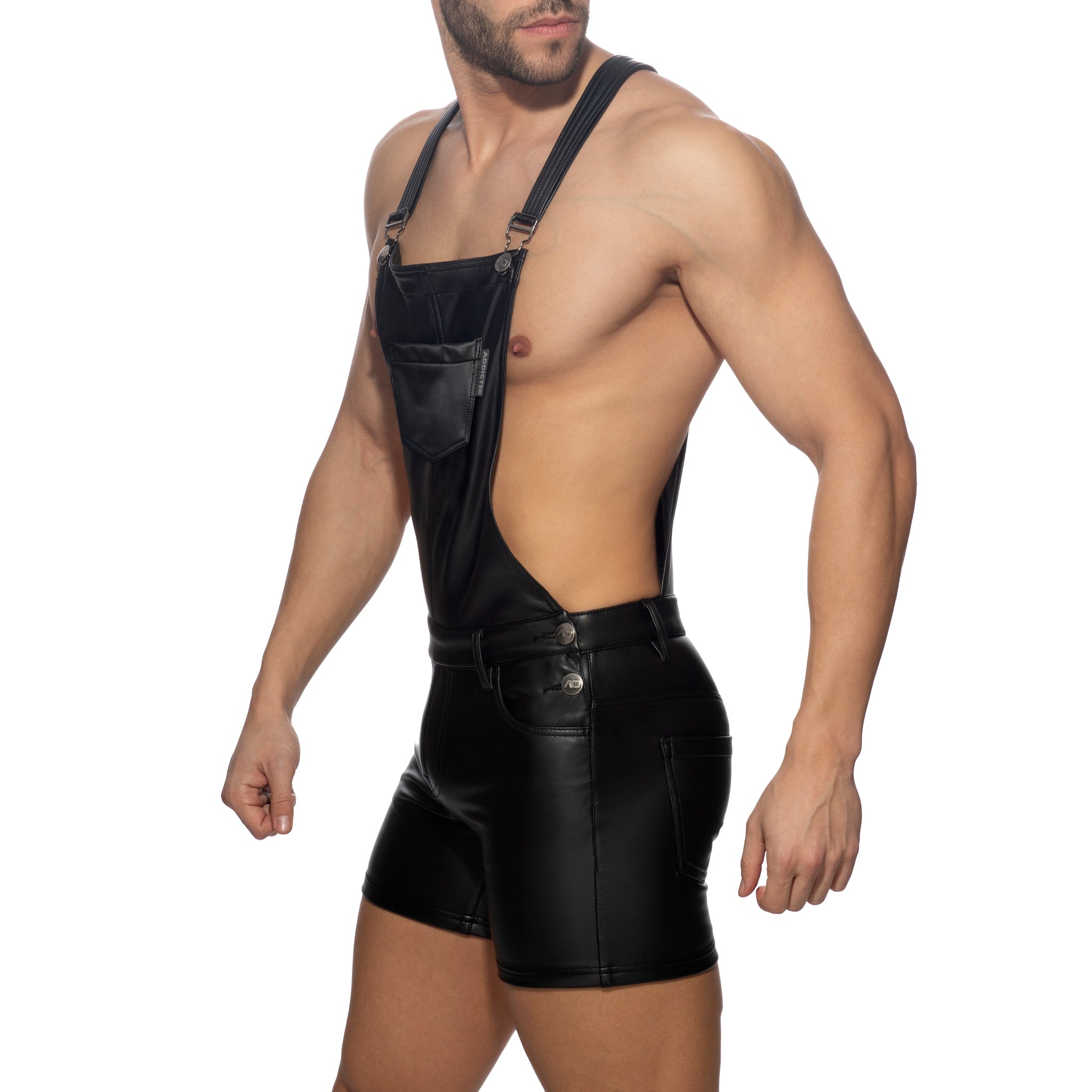 AD Fetish Overalls Black ADF175