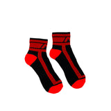 AD Fetish Ankle Sock Red ADF27