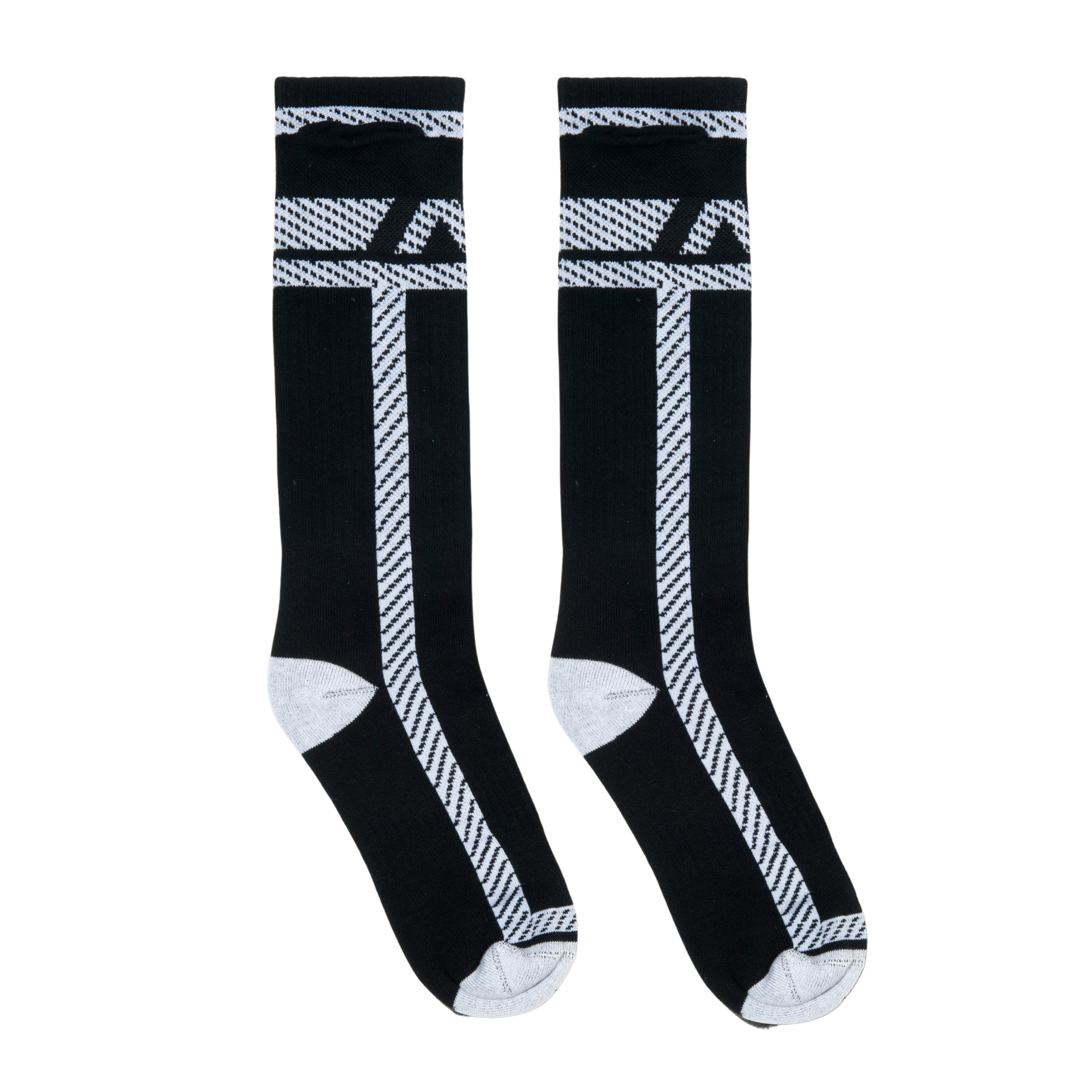 AD Fetish Pockets Long Socks White ADF109