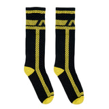 AD Fetish Pockets Long Socks Yellow ADF109