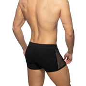 AD Fetish Mesh-Striped Shorts Black ADF169