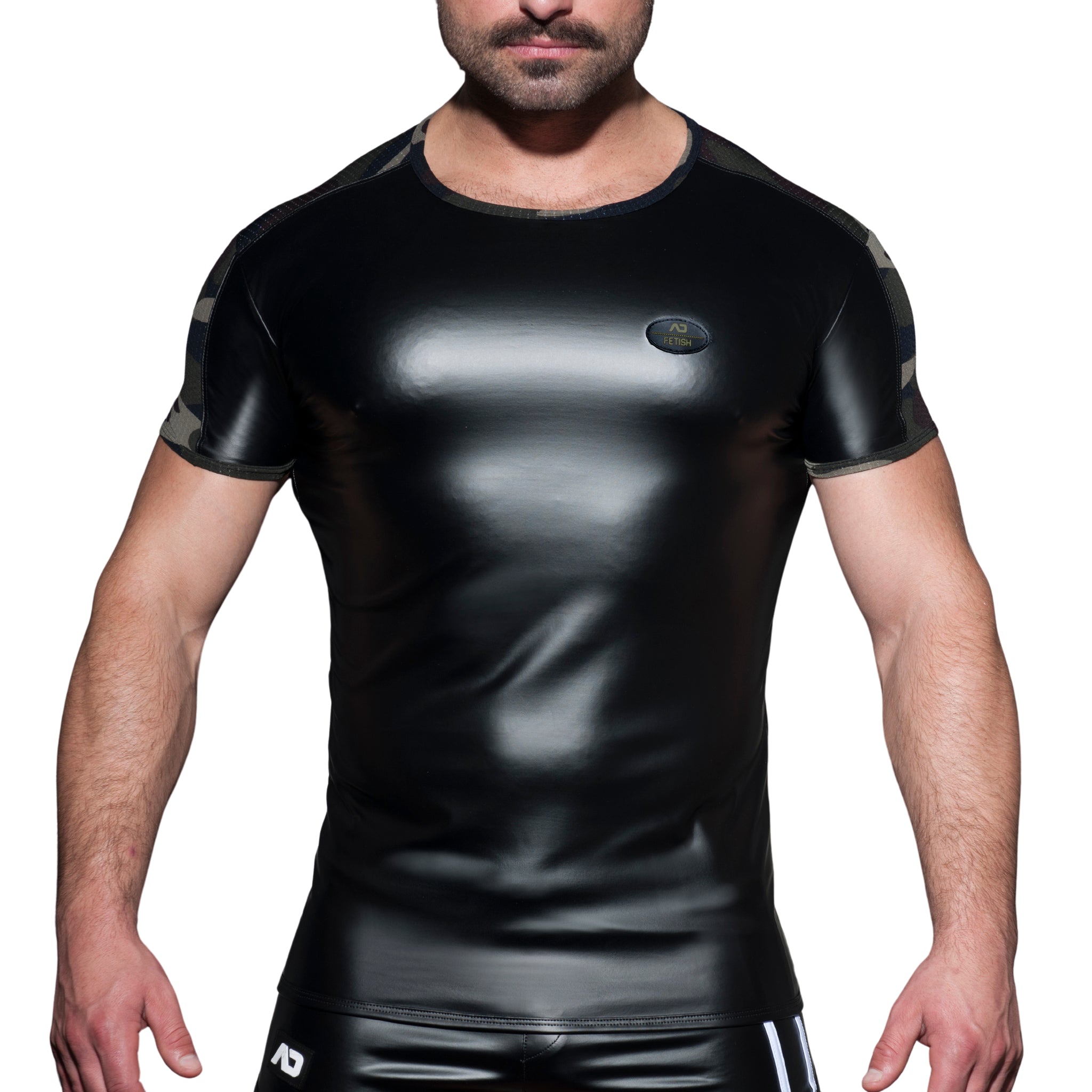 AD Fetish Rub Mesh T-Shirt Camouflage ADF117