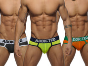 Addicted 3 Pack Light Brief Multi AD402P