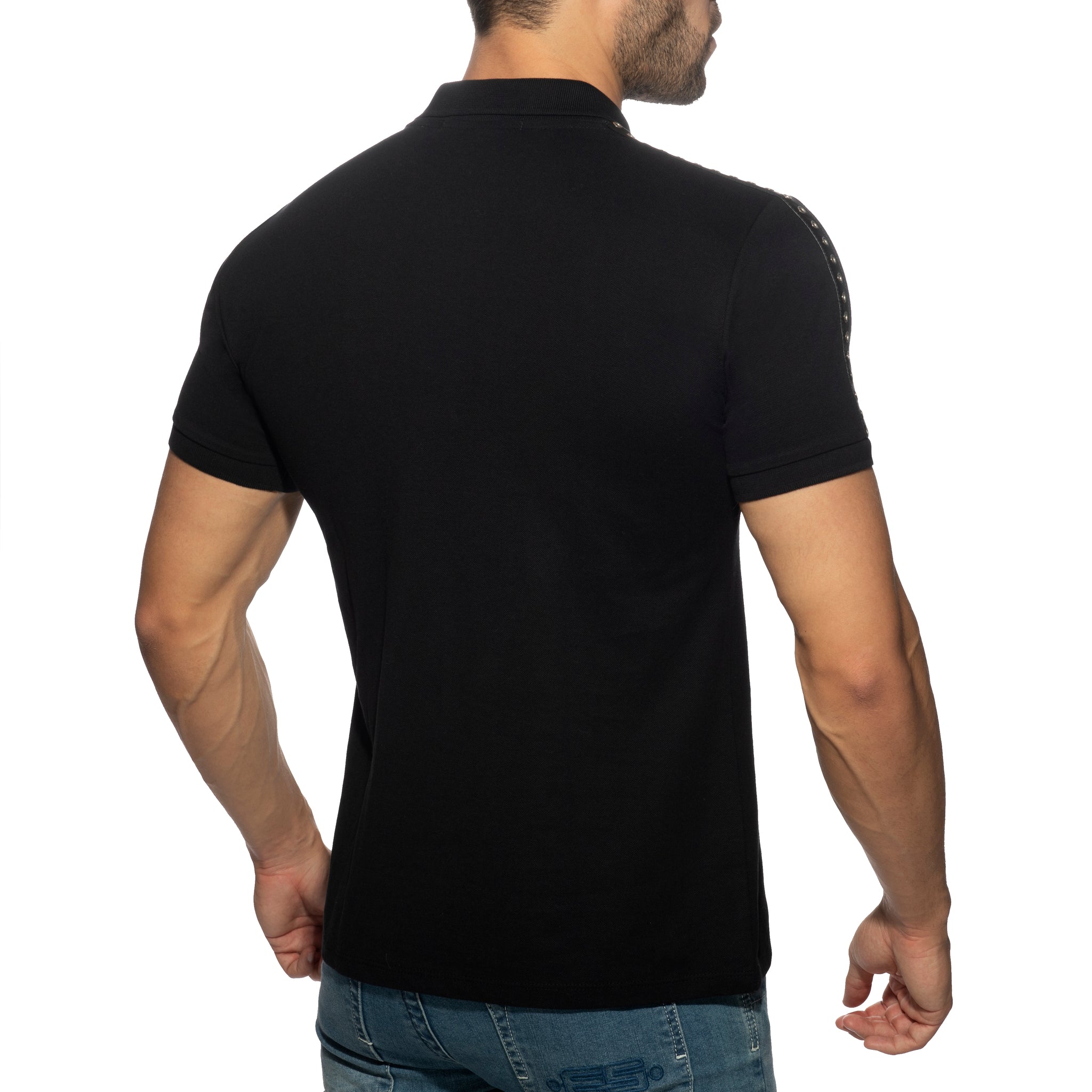 AD Fetish Tape Polo Black ADF143