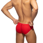 AD Fetish Allover Zip Swim Brief Red ADF150