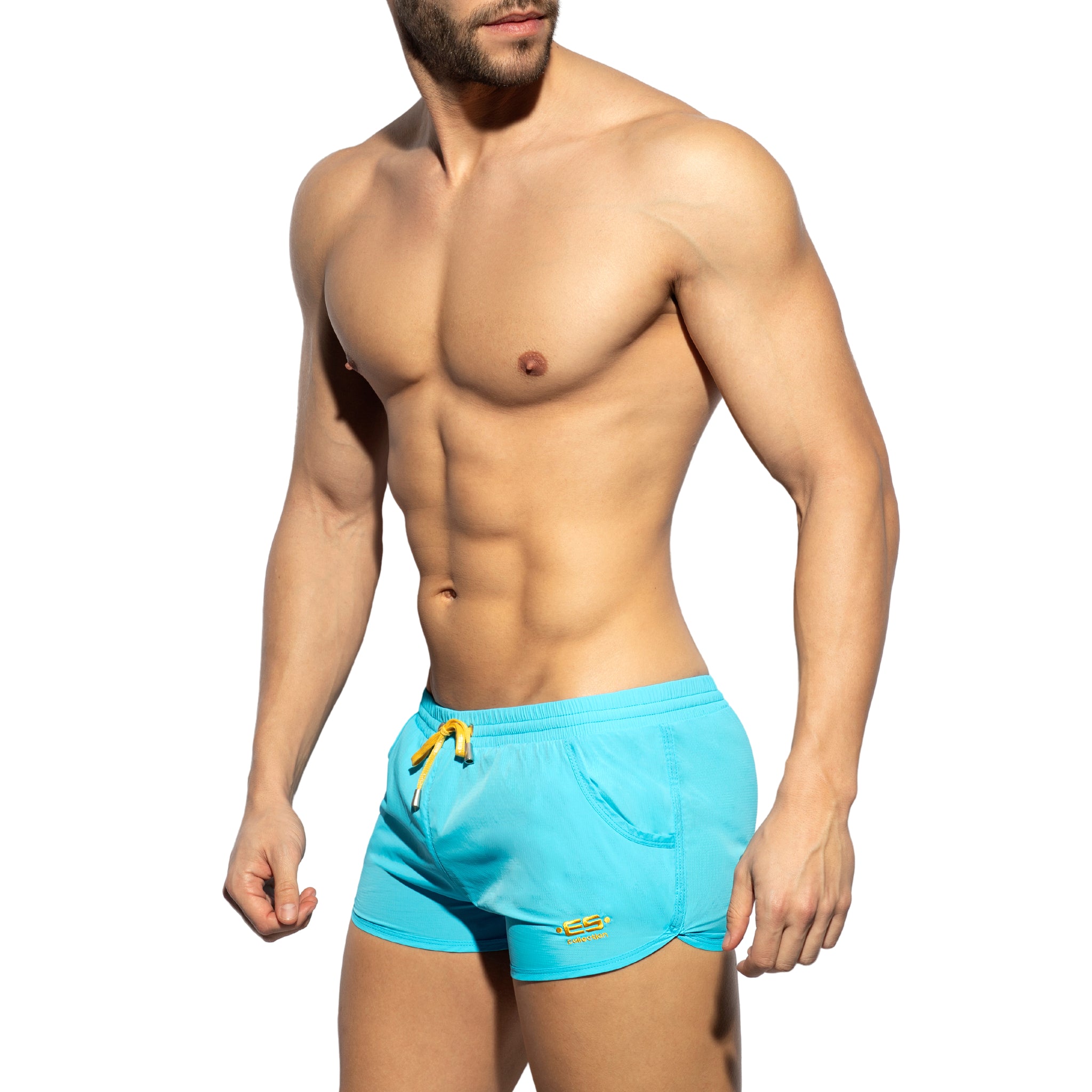 ES Collection Plain Rocky Shorts Turquoise 2204