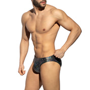 ES Collection Glitter Swim Brief Black 2309