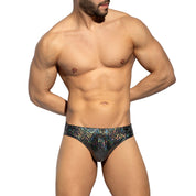 ES Collection Glitter Swim Brief Black 2309