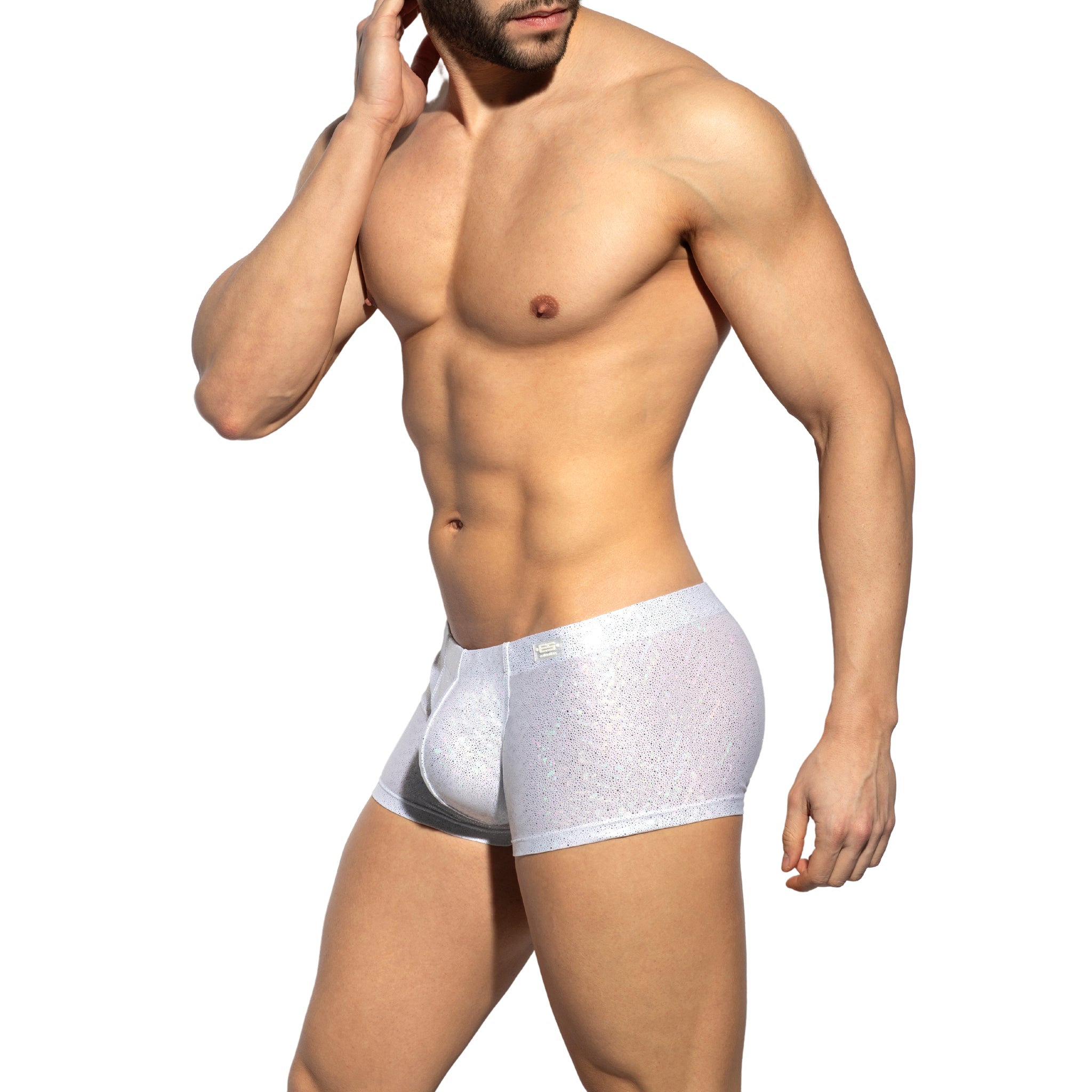 ES Collection Glitter Swim Trunk White 2311