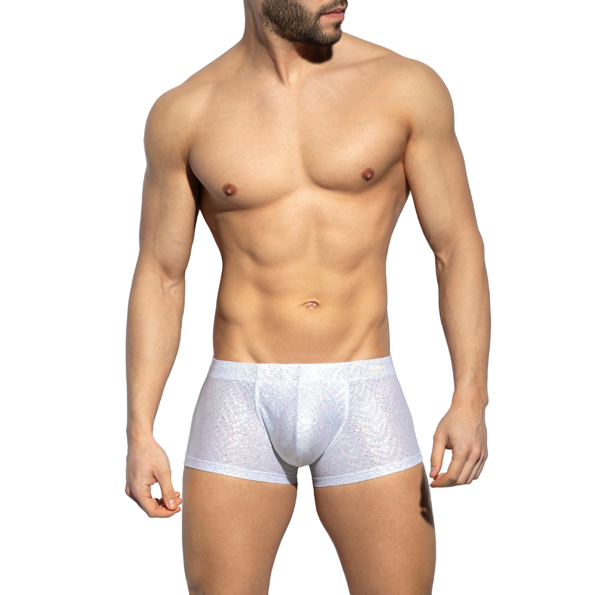 ES Collection Glitter Swim Trunk White 2311