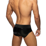 AD Fetish Allover Zip Rub Brief Black ADF138