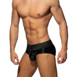 AD Fetish Back Zip Rub Brief Black ADF131