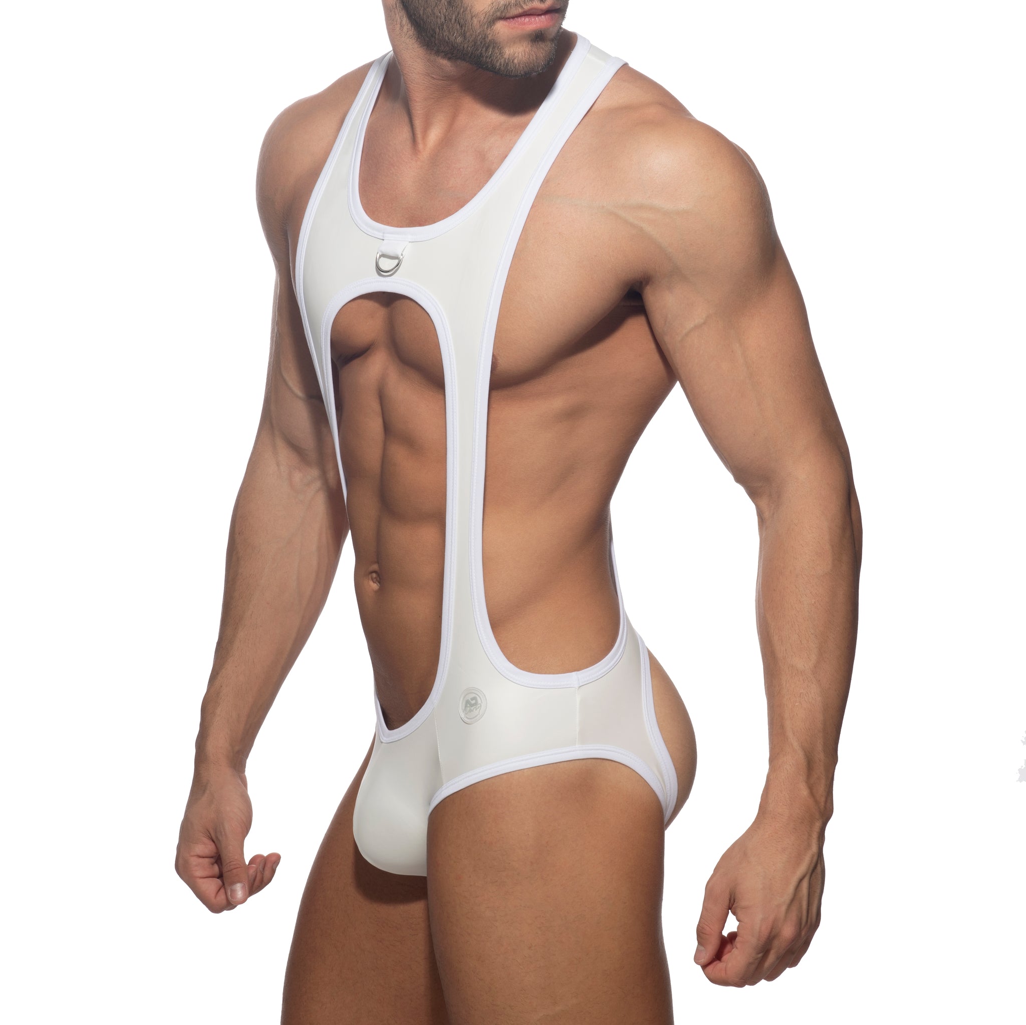 AD Fetish Bottomless Sexy Bodysuit White ADF190