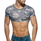 AD Fetish Camo Crop Top Camouflage AD868