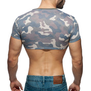 AD Fetish Camo Crop Top Camouflage AD868