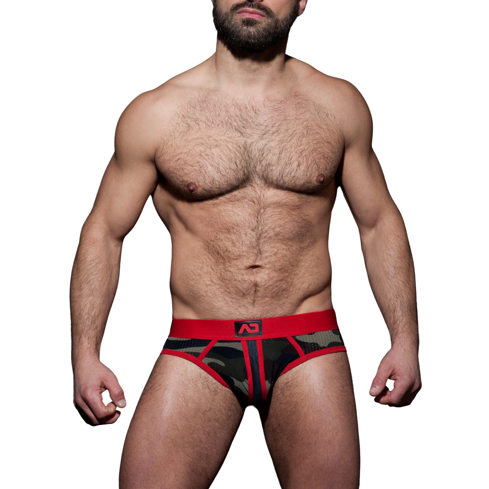 AD Fetish Camo Stripe Fetish Brief Red ADF62