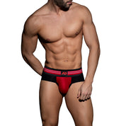 AD Fetish Double Stripe Brief Red ADF112