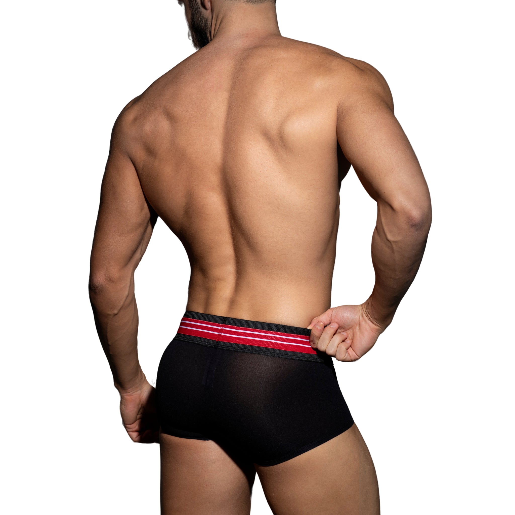 AD Fetish Double Stripe Trunk Red ADF113