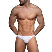 AD Fetish Excite Mesh Thong White ADF203