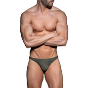 AD Fetish Excite Mesh Thong Khaki ADF203