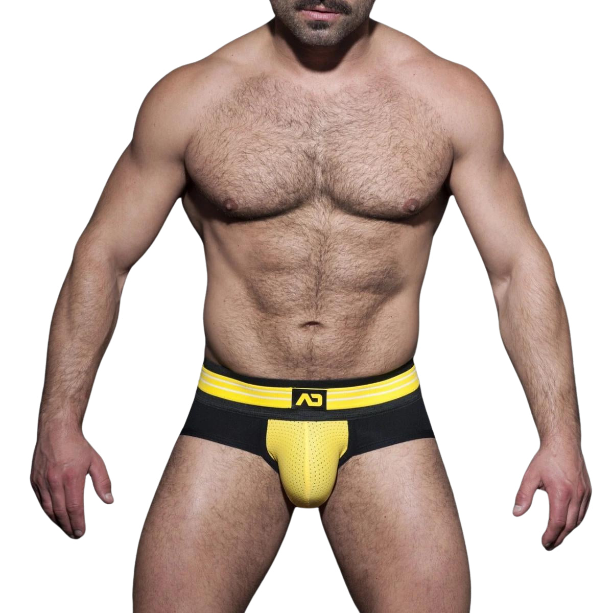 AD Fetish Double Stripe Brief Yellow ADF112