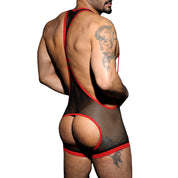 AD Fetish Fetish Singlet Mesh Red ADF04