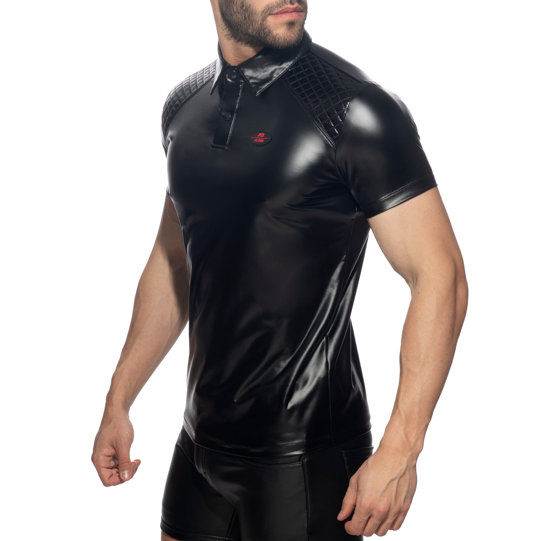 AD Fetish Rub Polo-Shirt Black ADF158