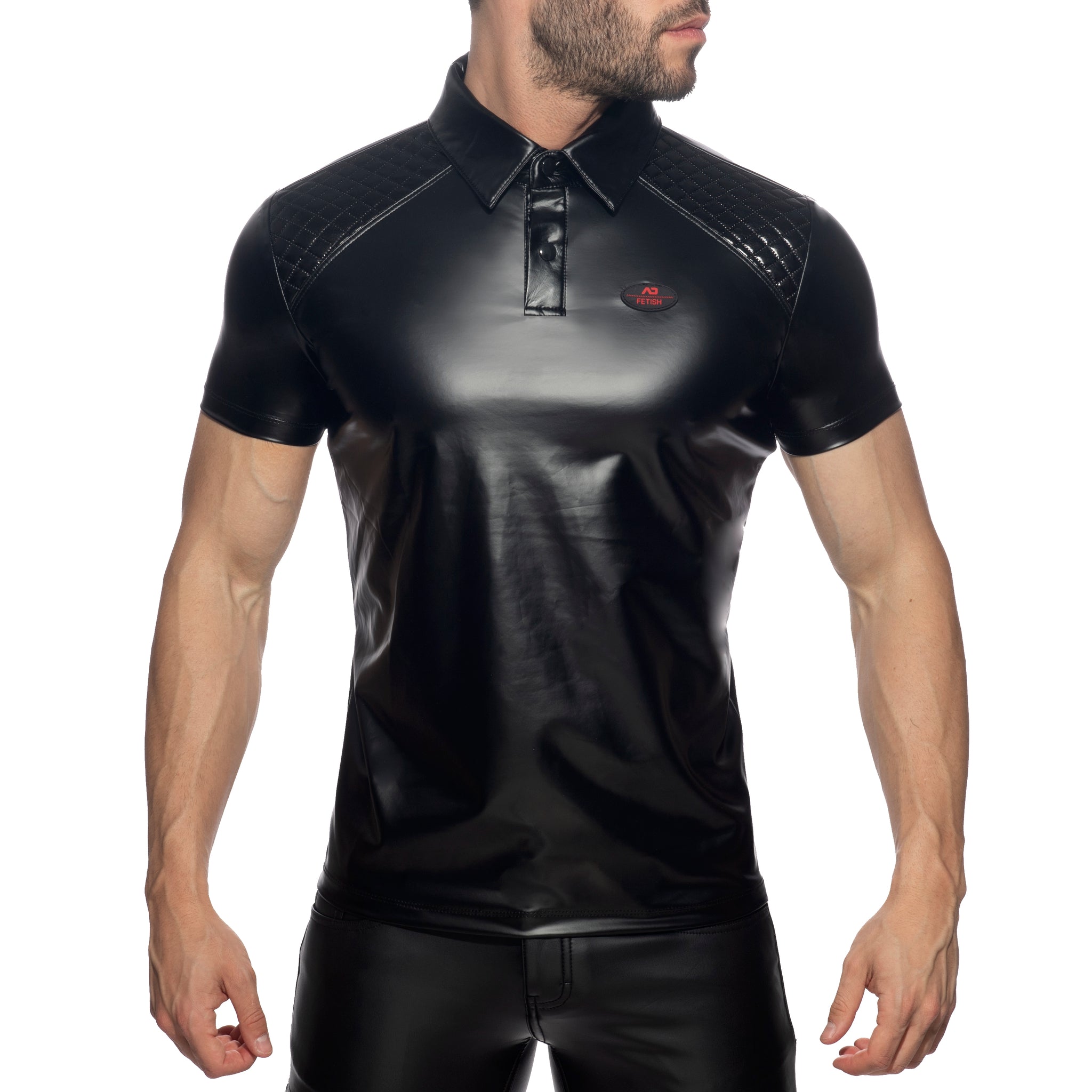 AD Fetish Rub Polo-Shirt Black ADF158