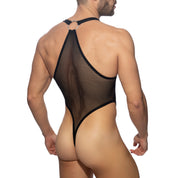 AD Fetish Mesh-Ring Bodysuit Thong Black ADF180