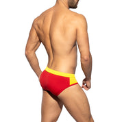 ES Collection Flags Swim Brief Yellow 2208