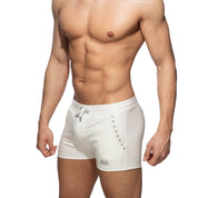 AD Fetish Rub Tape Sports Short White ADF140