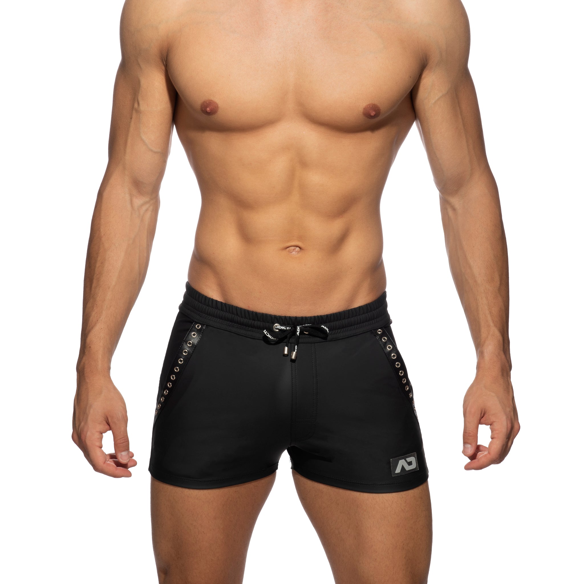 AD Fetish Rub Tape Sports Short Black ADF140