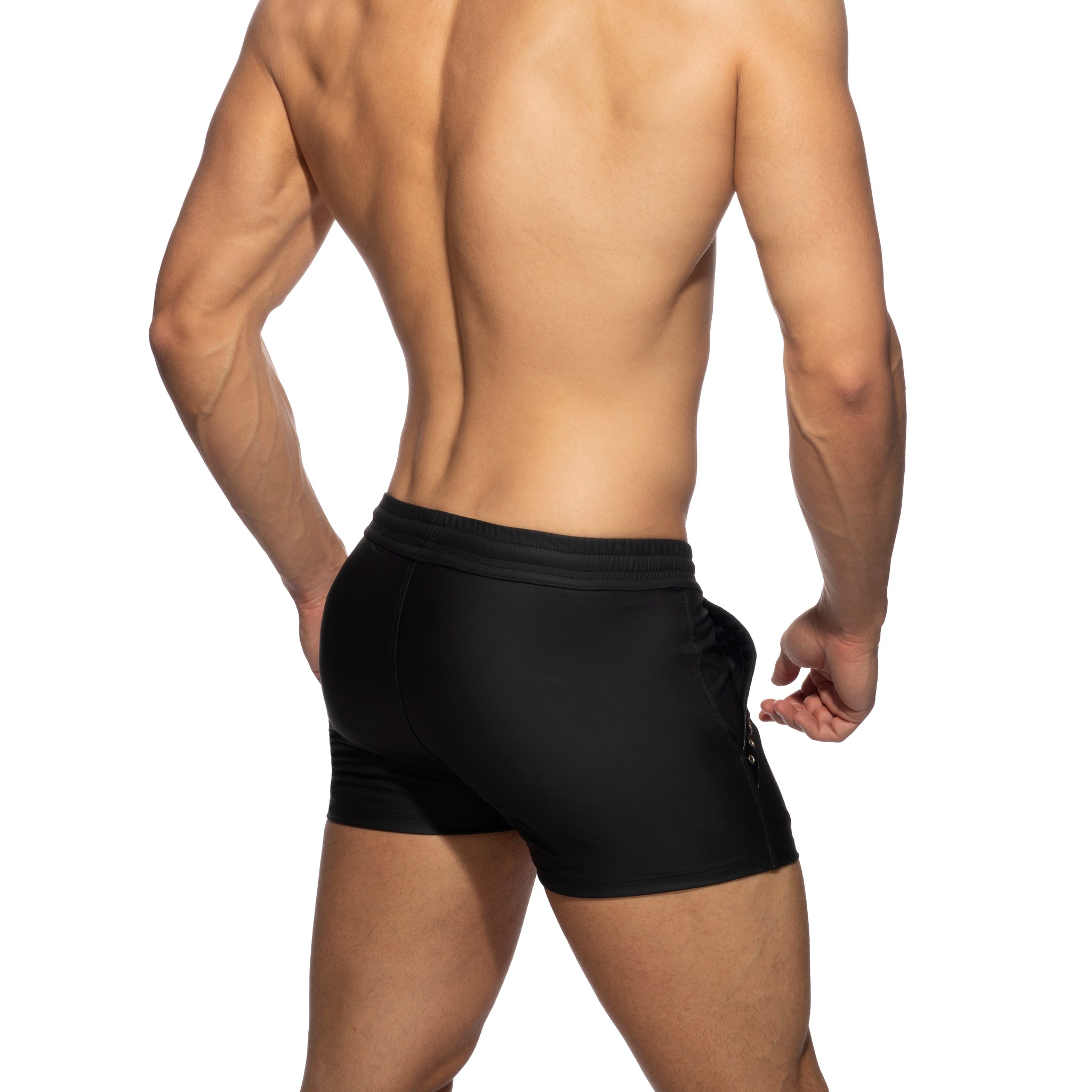 AD Fetish Rub Tape Sports Short Black ADF140