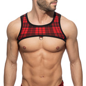 AD Fetish Laddie Ring Harness Red ADF206