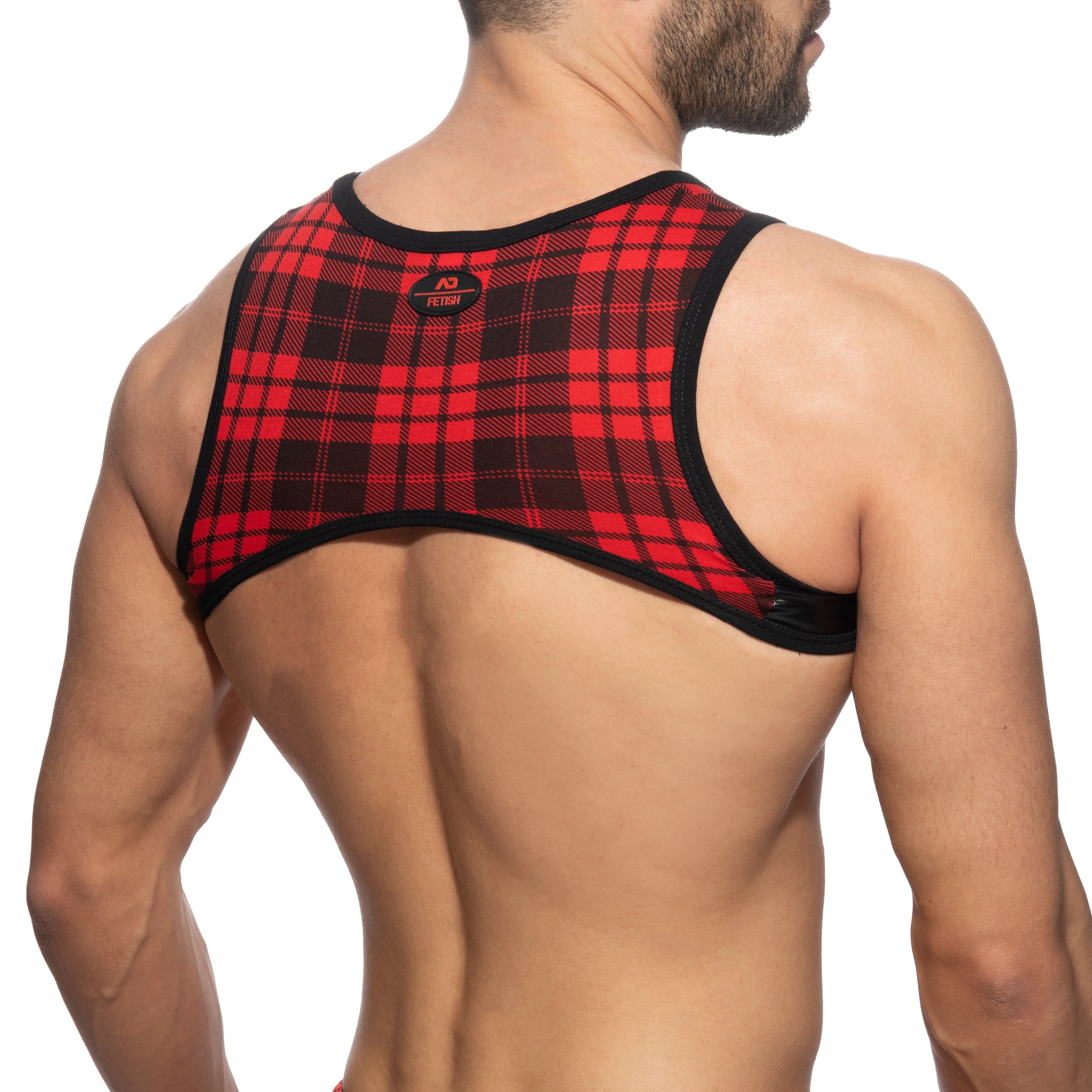 AD Fetish Laddie Ring Harness Red ADF206