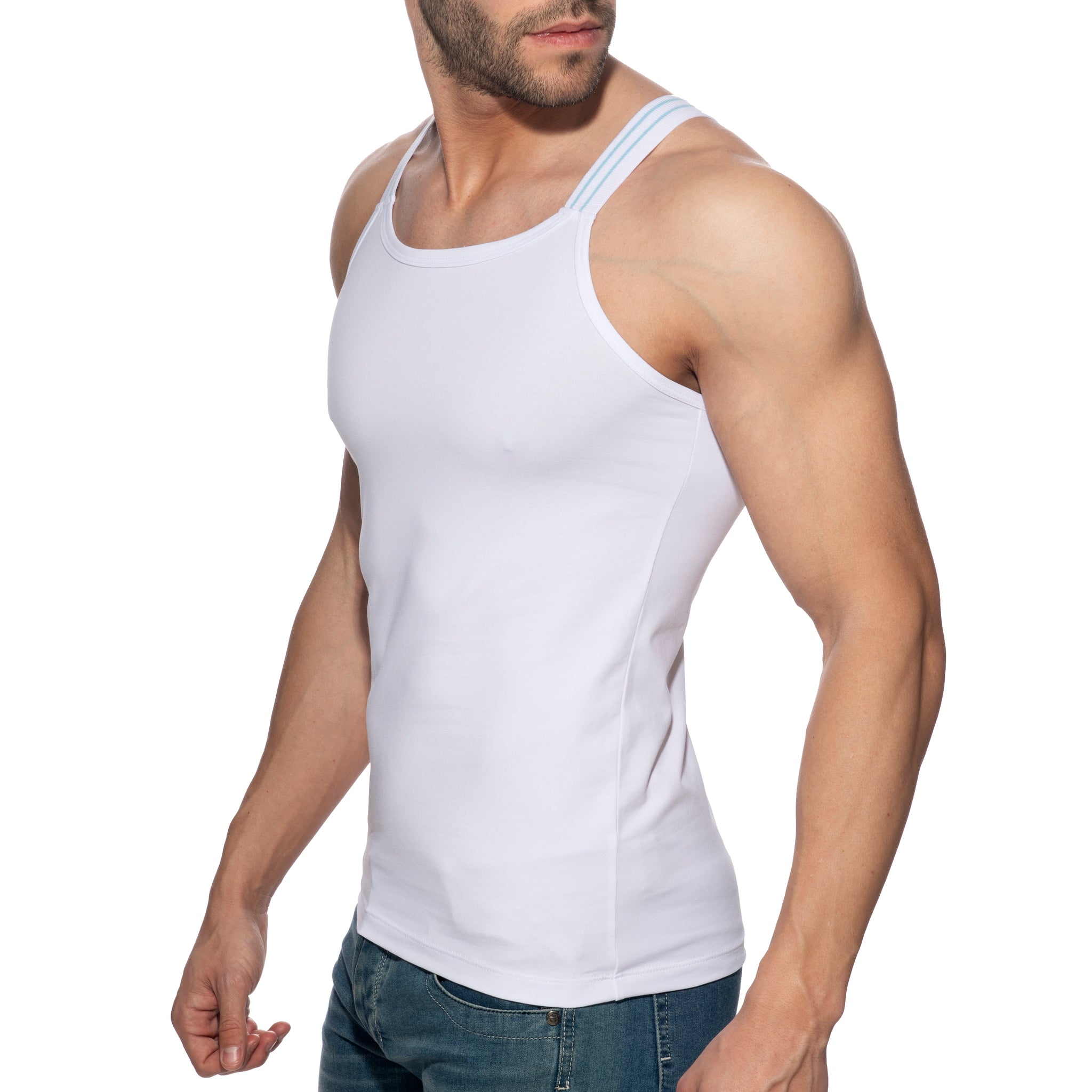 Addicted Sitges Slim Fit Tank Top White AD1260