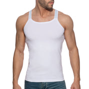 Addicted Sitges Slim Fit Tank Top White AD1260