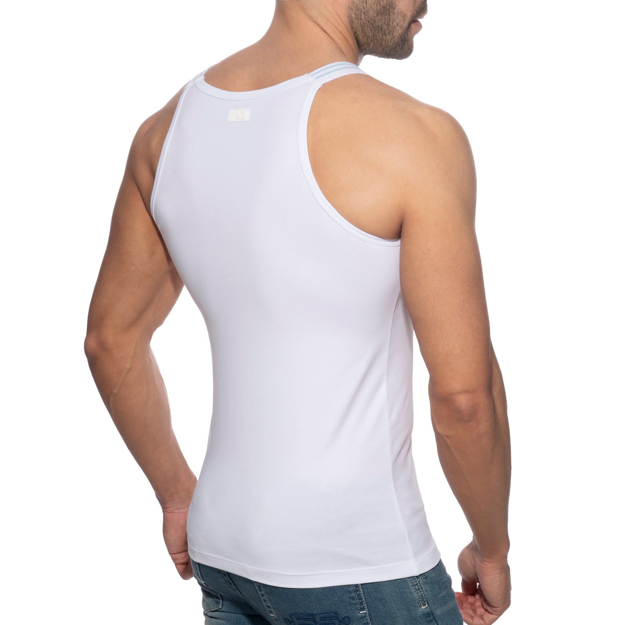 Addicted Sitges Slim Fit Tank Top White AD1260