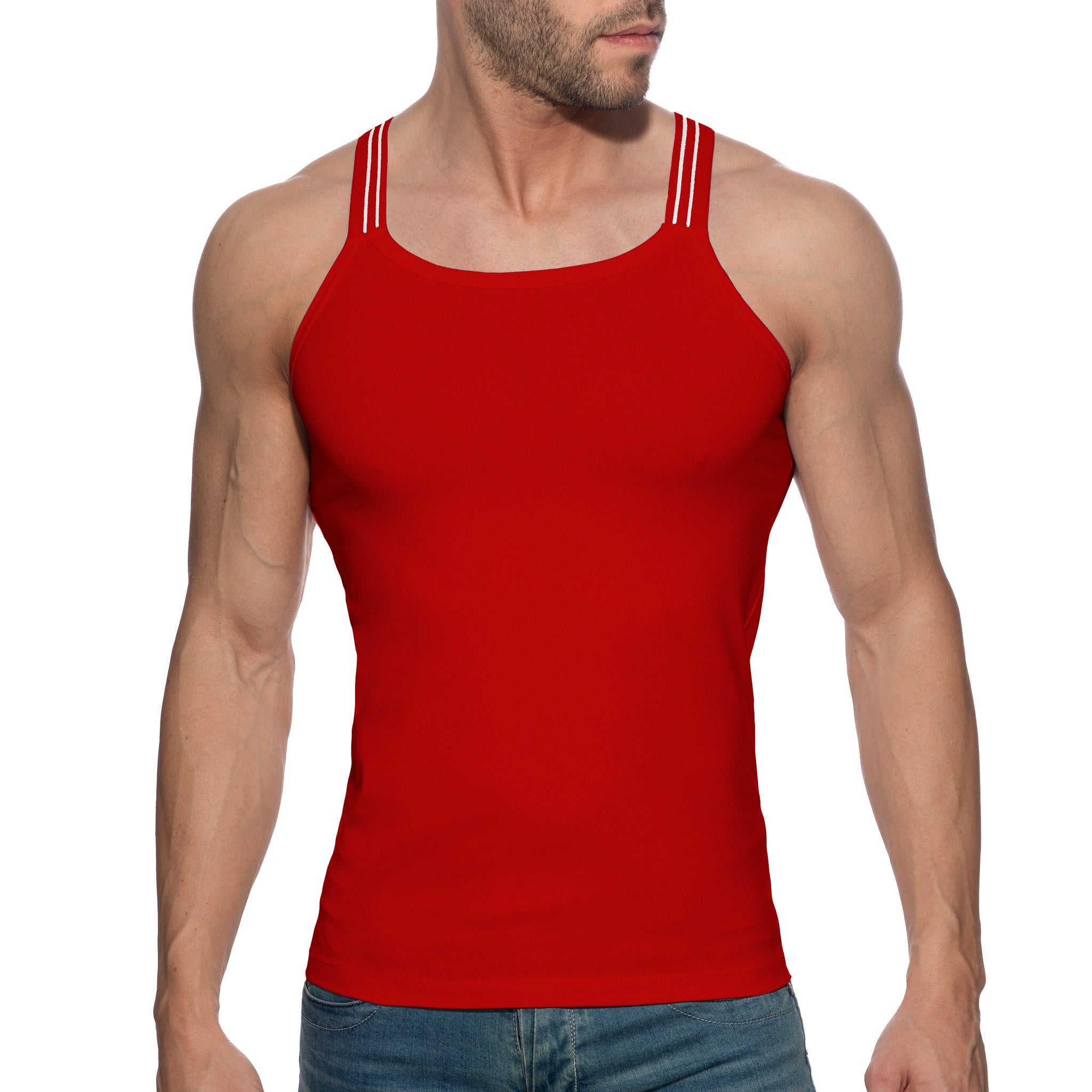 Addicted Sitges Slim Fit Tank Top Red AD1260