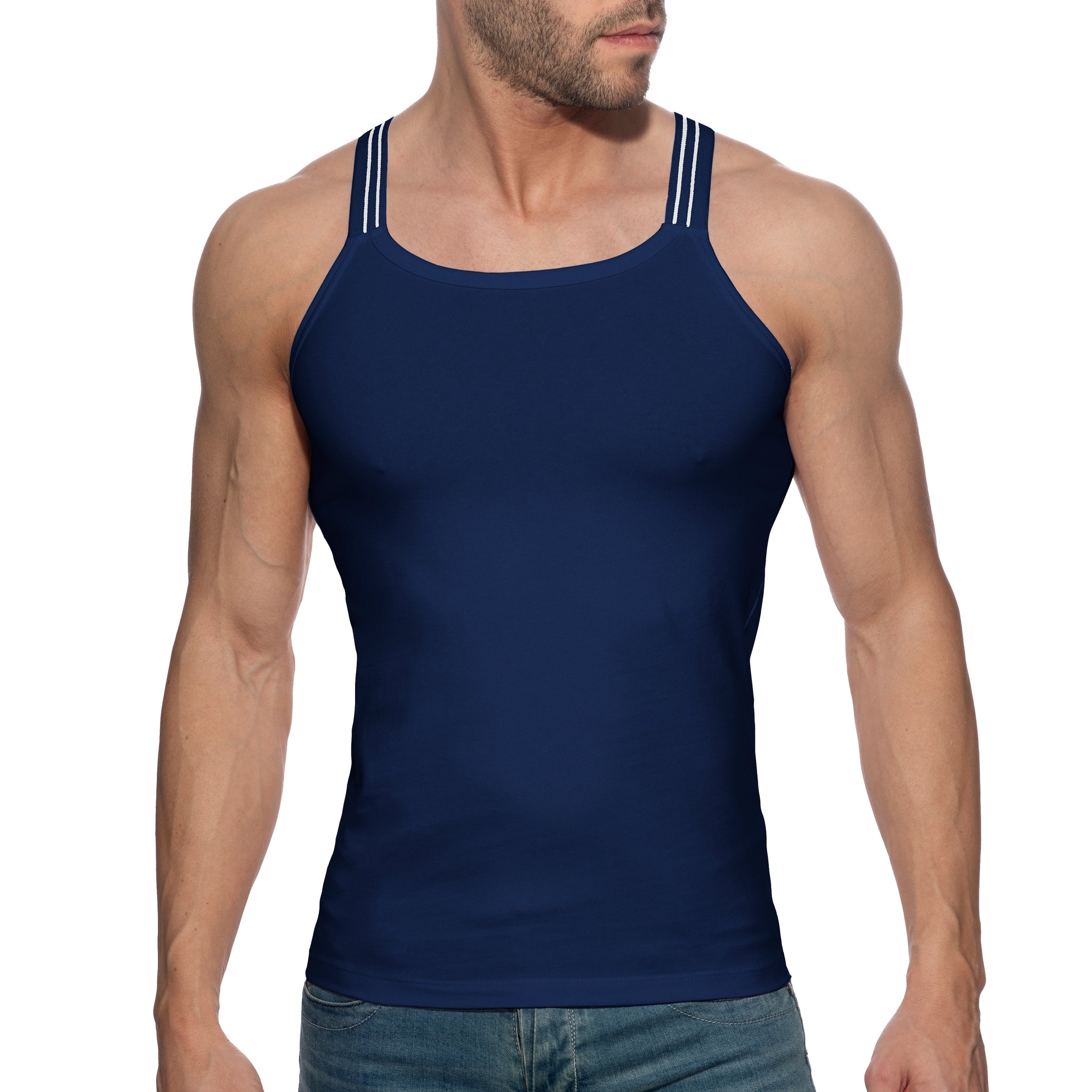 Addicted Sitges Slim Fit Tank Top Navy AD1260