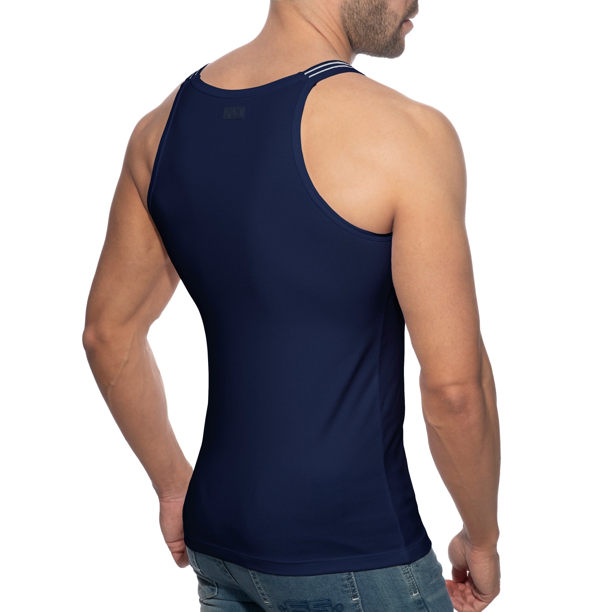 Addicted Sitges Slim Fit Tank Top Navy AD1260