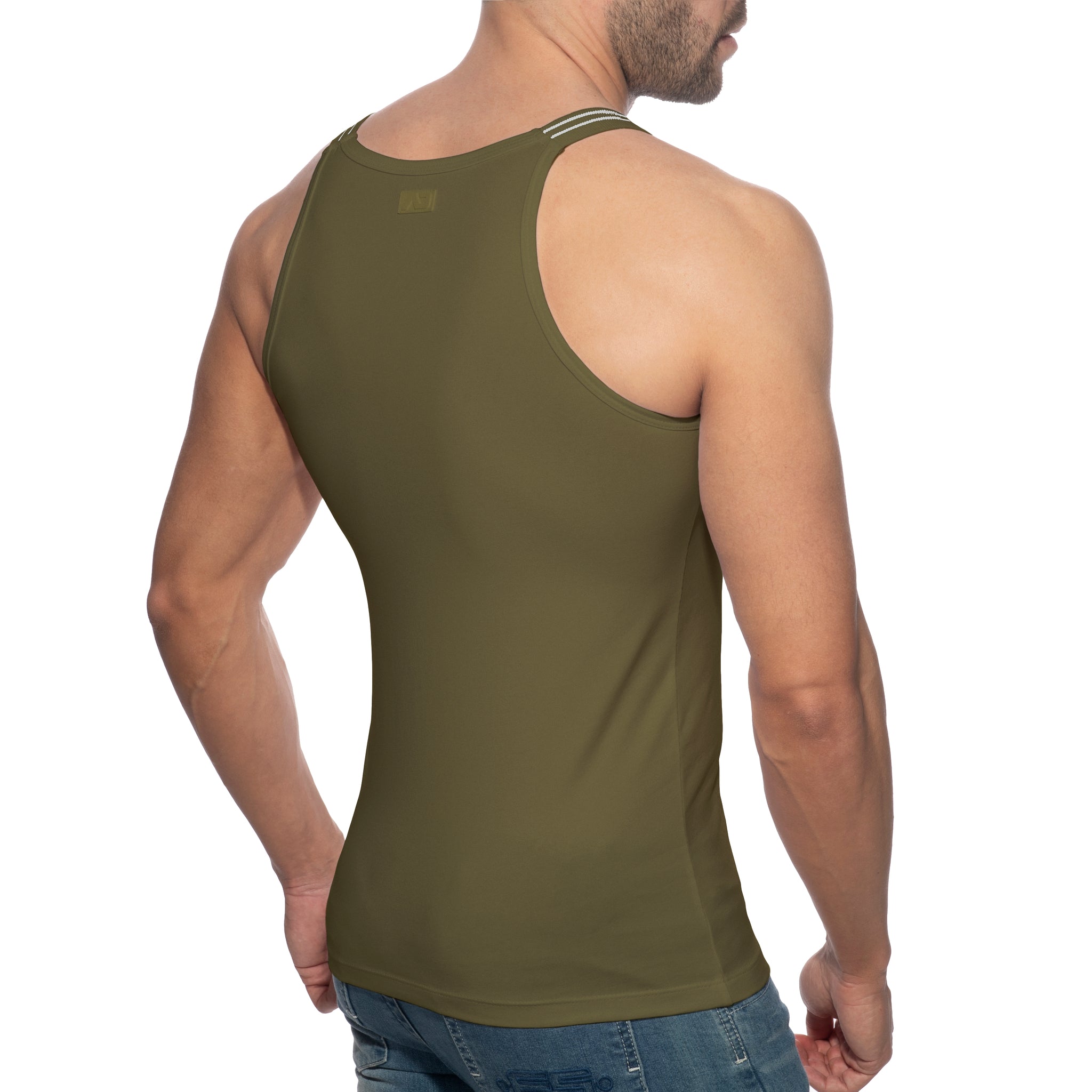 Addicted Sitges Slim Fit Tank Top Khaki AD1260